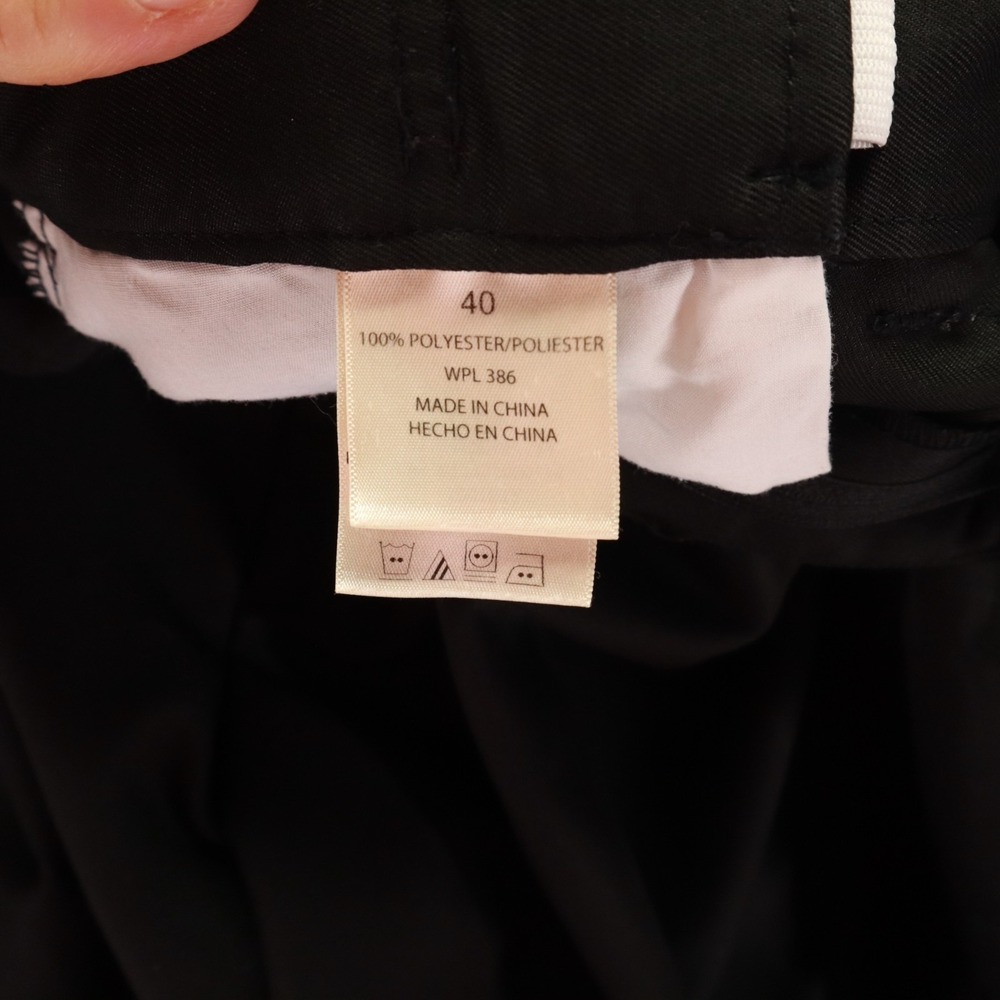 Haggar Shorts Mens 40 Chino Golf Resort Casual Pleated Black - Picture 3 of 9